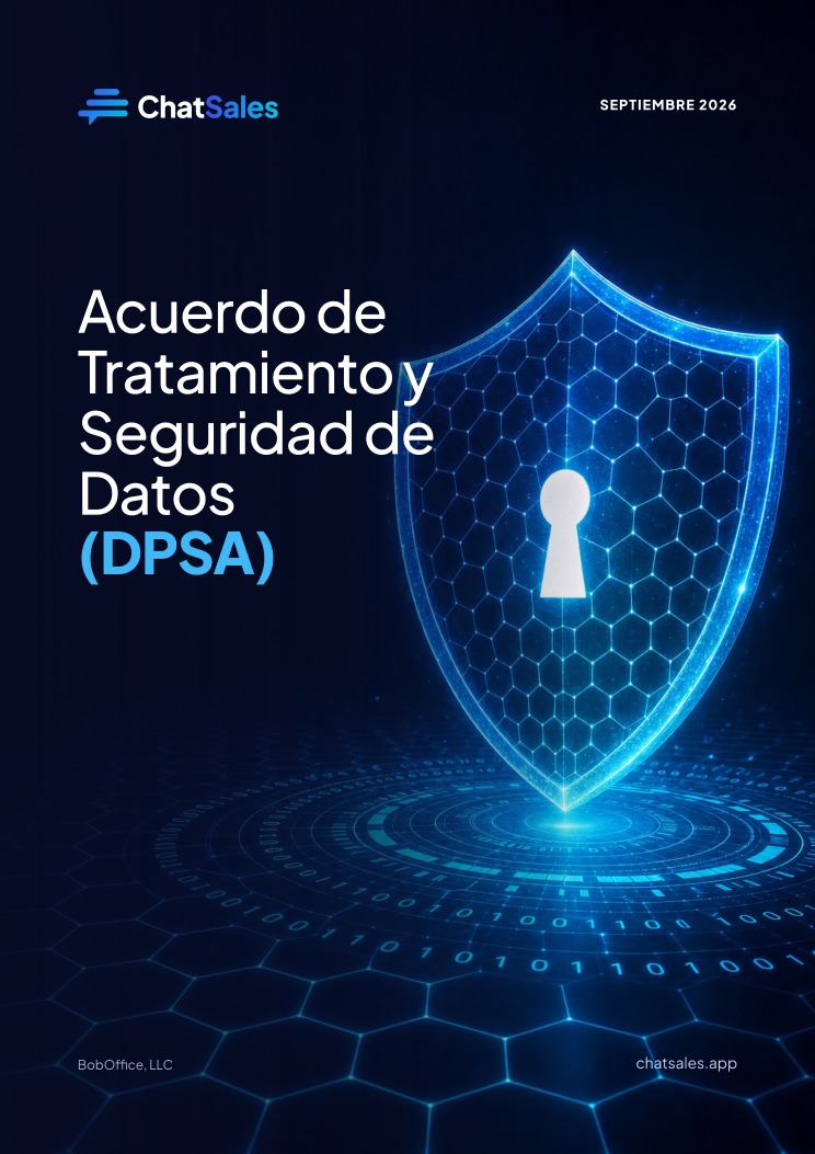 Portada del Acuerdo de Tratamiento y Seguridad de Datos